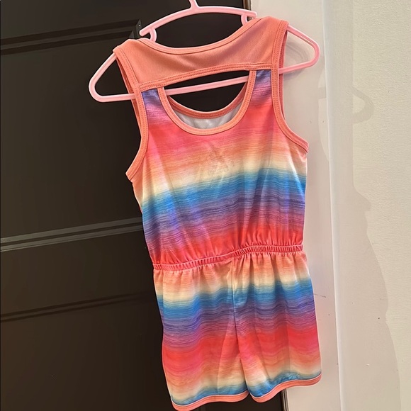 Body Glove Pink and Orange One Piece with Sleeveless Design and Gathered Waist - Picture 5 of 7